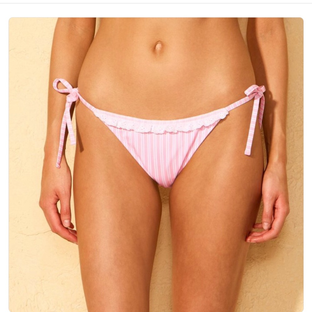 Women’s Pink Cheeky Bikini Bottom - size Small